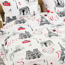 Set of pillowcases Paris TM Emily flannel 50x70 cm