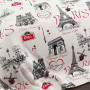 Комплект постельного белья зимний Paris ТМ Emily фланель евро