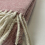 Plaid woolen Vladi Oslo Paula white-pink 140x200 cm