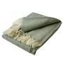 Plaid woolen Vladi Ontario Flaiv 300 white-ice-green 140x200 cm