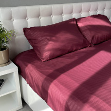 Pillowcase Fiber Bordo Stripe Emily microfiber Bordeaux 50x70 cm