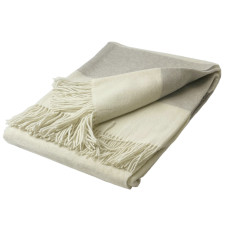 Plaid woolen with cashmere Vlady Toscana white-beige 140x200 cm