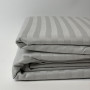Комплект постельного белья Stripe Light Gray SoundSleep сатин-страйп светло-серый евро