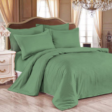 Set of pillowcases with edging Stripe Olive SoundSleep satin-stripe olive 50x70 cm - 2pcs