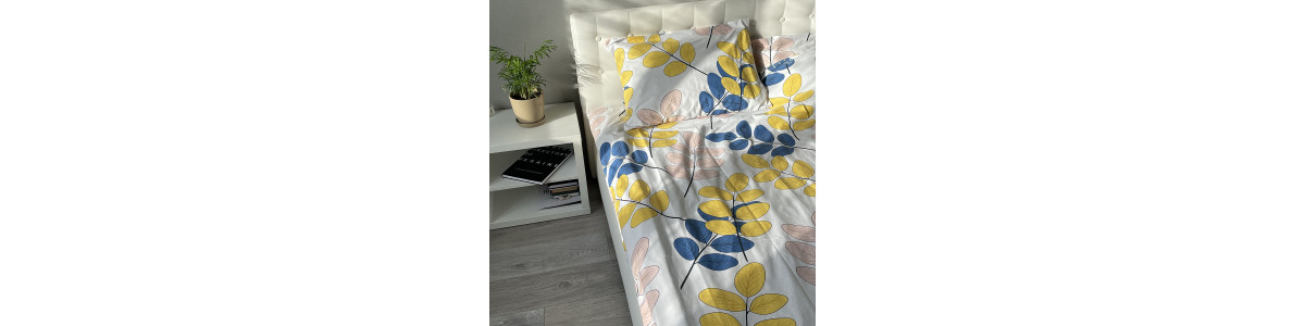 Spring novelties: TM SoundSleep bed linen made of coarse calico