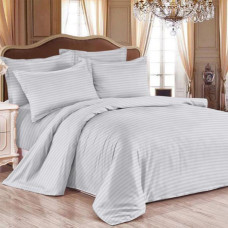 Set of pillowcases Stripe Light Gray SoundSleep satin-stripe light gray 50x70 cm