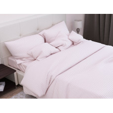 Set of pillowcases with piping Stripe Flour SoundSleep satin-stripe powdery 50x70 cm