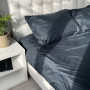 Комплект постельного белья Fiber Black Stripe Emily микрофибра черный двуспальный
