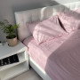 Комплект постельного белья Fiber Roze Stripe Emily микрофибра розовый двуспальный