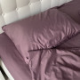 Комплект постільної білизни Fiber Violet Stripe Emily мікрофібра фіолетовий полуторний