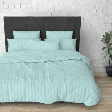 Stripy Mint SoundSleep bedding set single calico