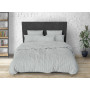 Stripy Grey SoundSleep bedding set single calico