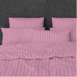 Fitted sheet SoundSleep Stripy Pink calico 90x200 cm (93949415)