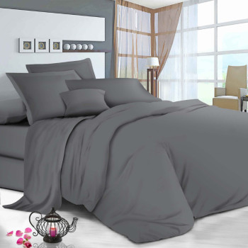 Комплект постільної білизни SoundSleep Manner Grey бязь євро 200х220 см (93948791)