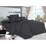 Sheet with elastic band Manner Graphite SoundSleep coarse calico 140x200 cm