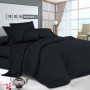 Pillowcase set calico Manner Dark Grey SoundSleep 50x70 cm