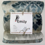 Fleece blanket Homely TM Emily grey 200x220 cm