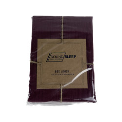 Наволочка Muslin SoundSleep Burgundy бургунди 50х70 см