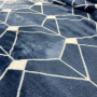 Плед флисовый Mosaic ТМ Emily синий 220х240 см