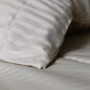 Комплект постельного белья Stripe Sense Beige сатин-страйп SoundSleep бежевый двуспальный