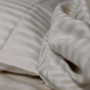 Комплект постельного белья Stripe Sense Beige сатин-страйп SoundSleep бежевый семейный