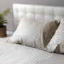 Комплект постельного белья Stripe Sense Beige сатин-страйп SoundSleep бежевый двуспальный