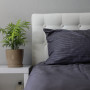 Комплект постельного белья Stripe Sense Graphite сатин-страйп SoundSleep графит двуспальный