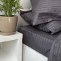 Set of pillowcases Stripe Sense Graphite satin-stripe SoundSleep graphite 70x70 cm