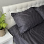 Bedding set Stripe Sense Graphite satin-stripe SoundSleep graphite double