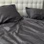 Комплект постельного белья Stripe Sense Graphite сатин-страйп SoundSleep графит полуторный