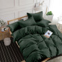 Комплект постельного белья SoundSleep Stripe Dark Green сатин-страйп темно-зеленый евро