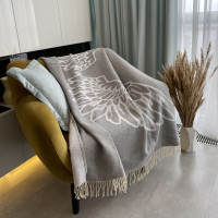 Plaid SoundSleep Wings cotton 140x200 cm gray (653590756101)