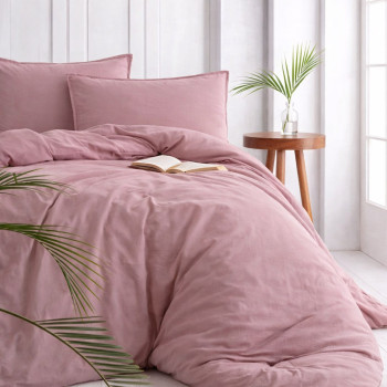 Комплект постельного белья SoundSleep Stonewash Adriatic Pastel Pink евро розовый (92370838)