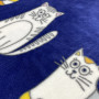 Fleece blanket Cats TM Emily blue 150x220 cm