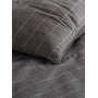 Комплект постельного белья SoundSleep Stonewash AURA BLACK темно-серый евро
