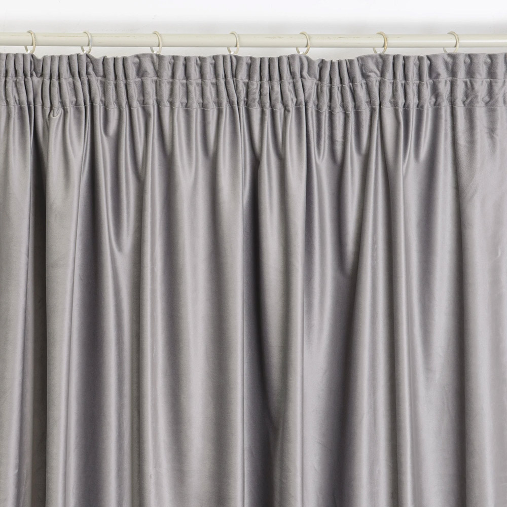 Curtain Emily velor Beijing dark-gray 270 cm x 150 cm (2800005195637)