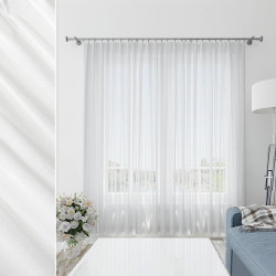 Emily Striped Tulle White with Weight 270x300 cm (2800005195743)