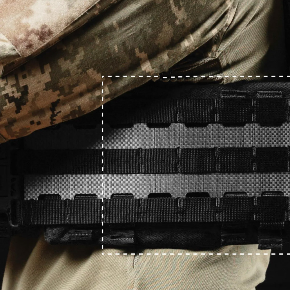 Cummerbunds Ballistics 2 hard cummerbunds for the M4 plate carrier XS-XL black (101041106)