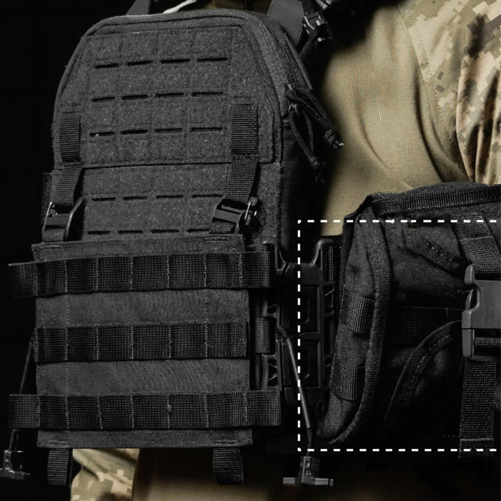 Cummerbunds Ballistics 2 hard cummerbunds for the M4 plate carrier XS-XL black (101041106)