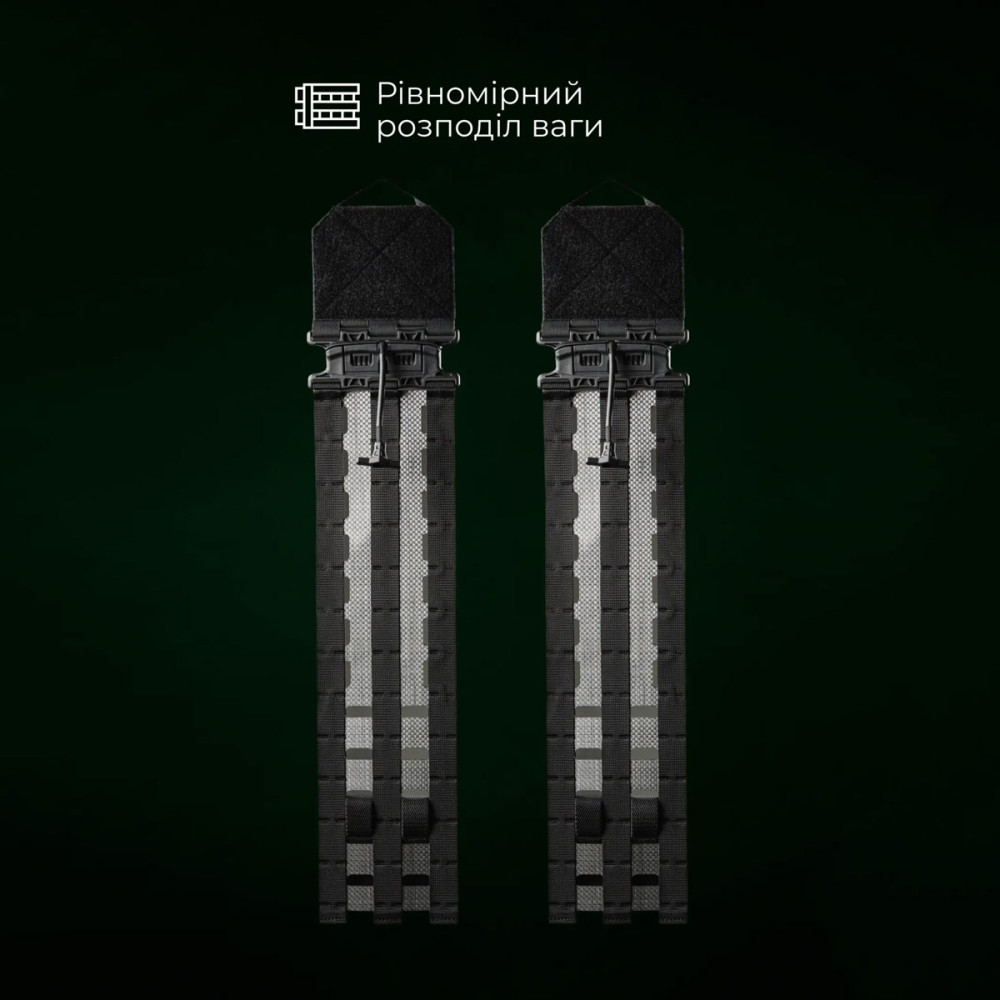 Cummerbunds Ballistics 2 hard cummerbunds for the M4 plate carrier XS-XL black (101041106)