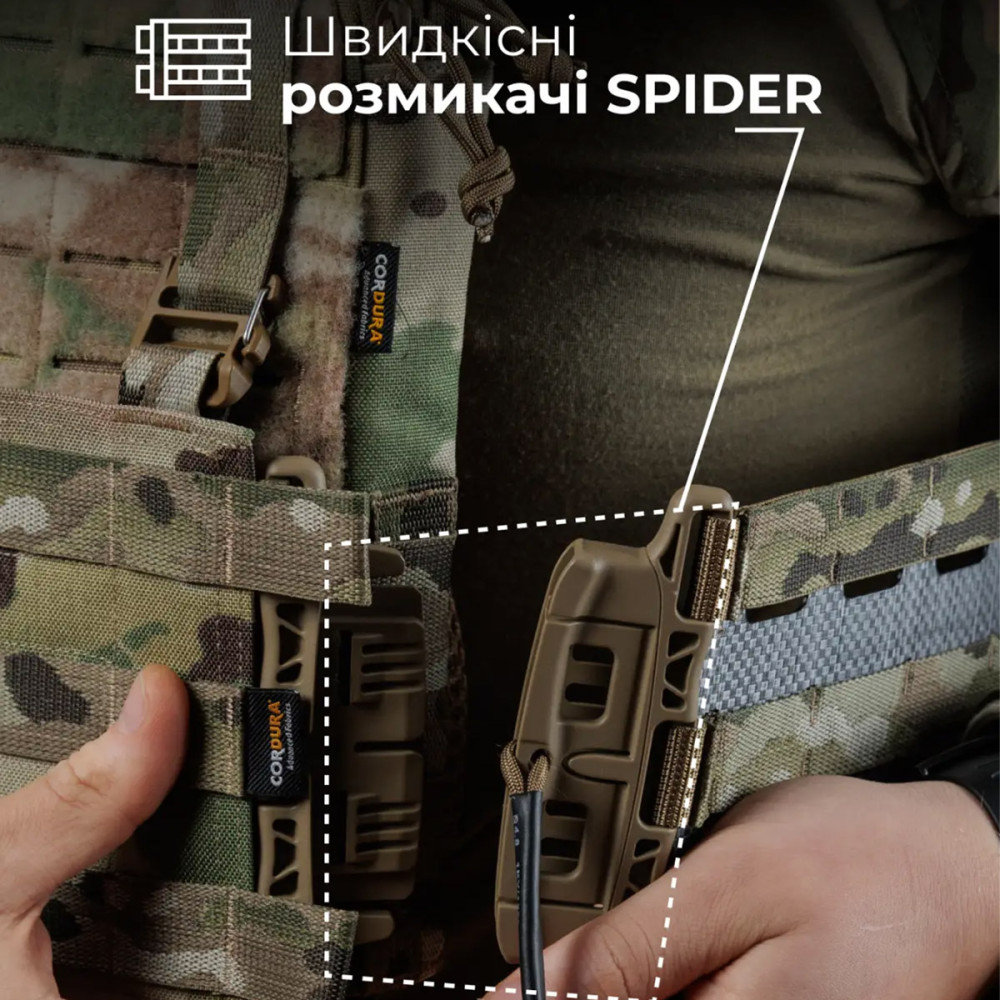 Ballistika M4 plate carrier hard cummerbunds 2 pcs. XS-XL multicam (non-original) (101041104)