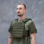 Накладки на плечи с баллистической защитой Баллистика класс 1 оливкового цвета (105011102)