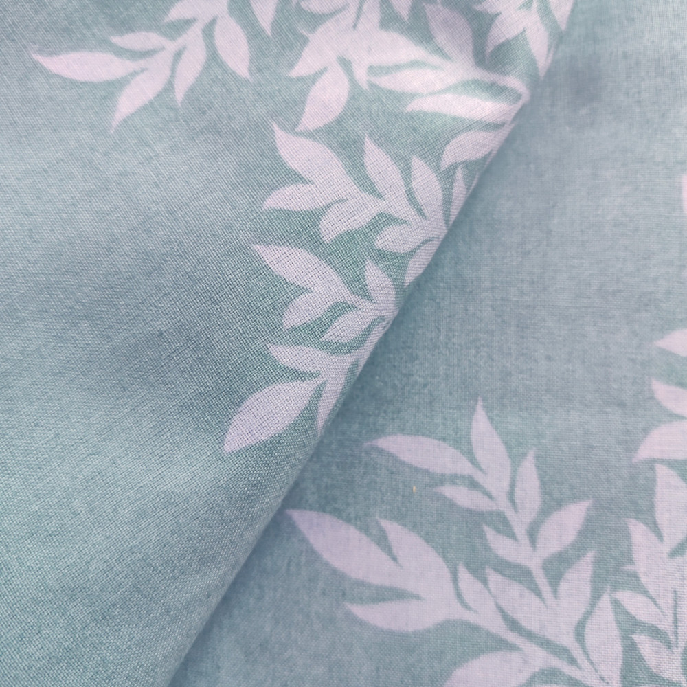 SoundSleep Azure Leaves sheet calico 150x220 cm blue (2800005153101)
