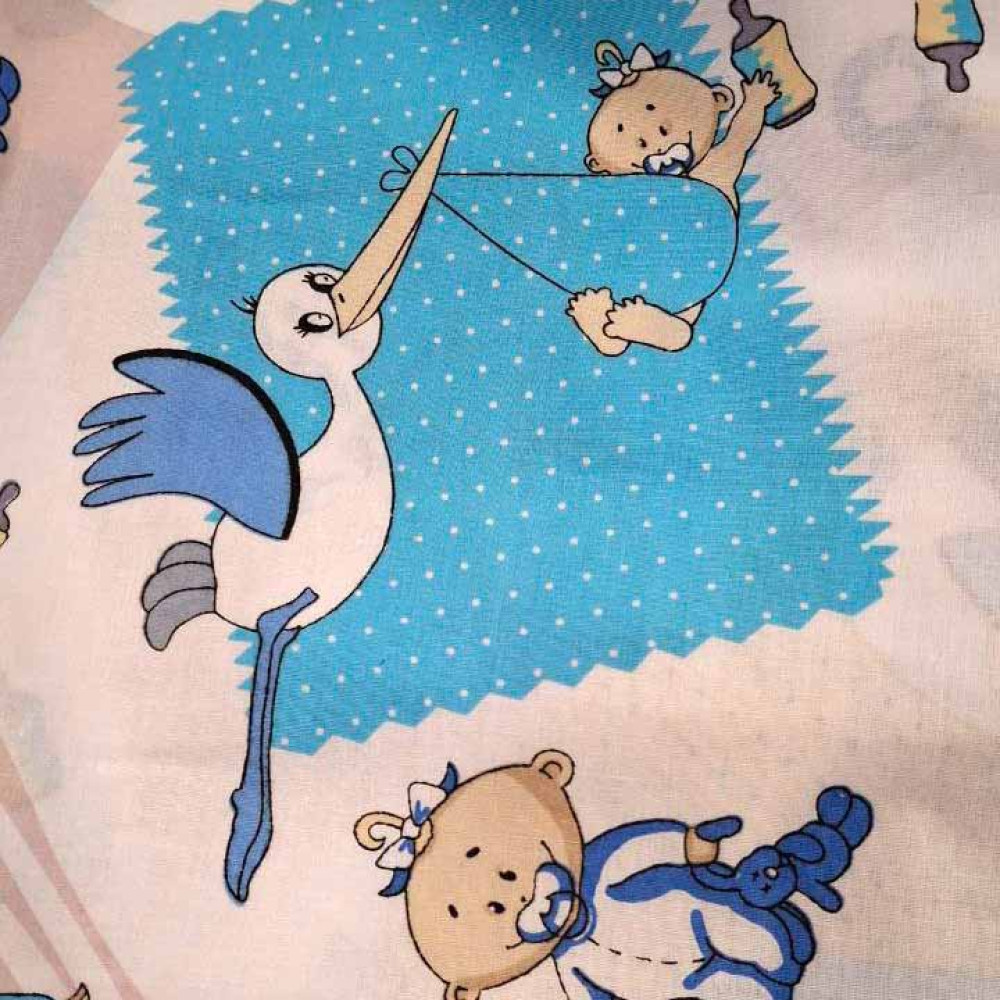 Bedding set for the chest SoundSleep Baby baby calico 110x145 cm white with print (2800005028126)