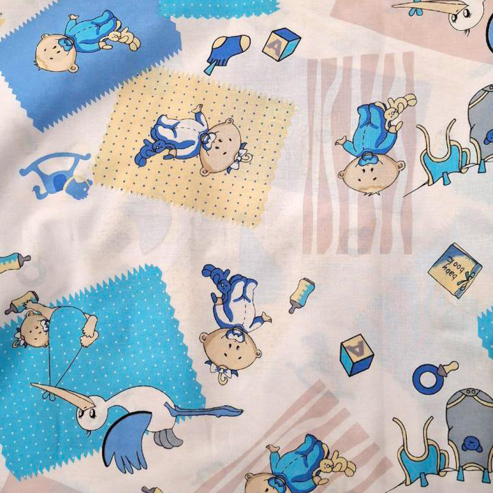 Bedding set for the chest SoundSleep Baby baby calico 110x145 cm white with print (2800005028126)