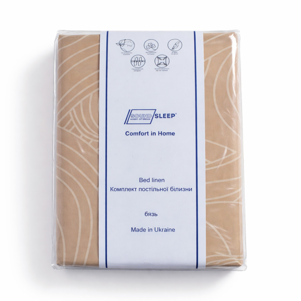 Bed linen setSoundSleep Luns double euro calico 200x220 cm beige (2800004976411)