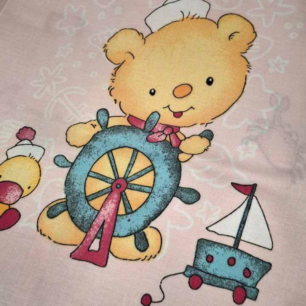 Bedding set for the chest SoundSleep Bears calico 110x145 cm pink (2800004925129)