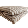 SoundSleep Stripy Mokko bedding set coarse calico double 175х215 cm beige (2800005040432)