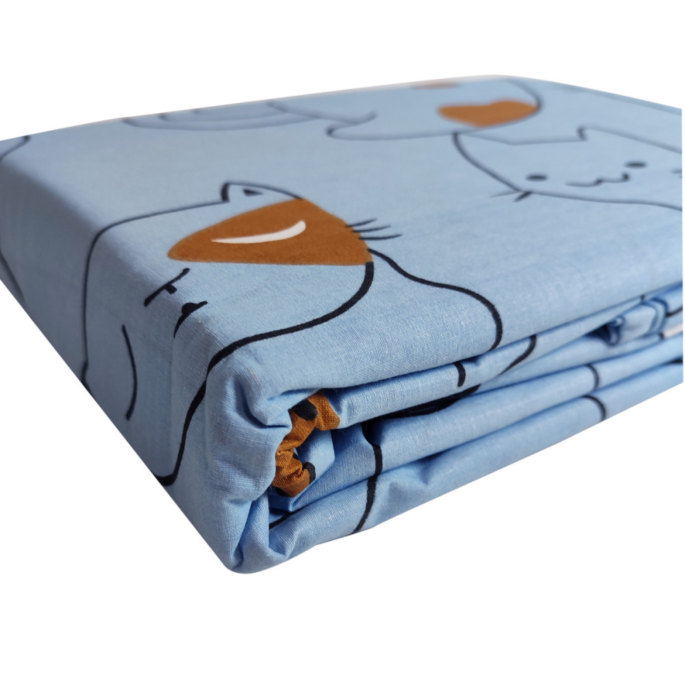 Bedding set SoundSleep Cute Kittens calico teenage blue 140x215 cm (2800005024418)