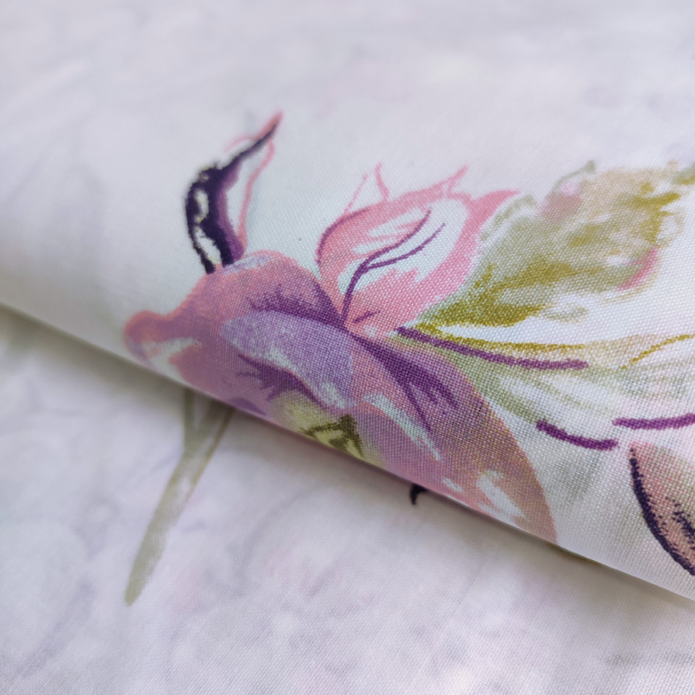 Bed linen set SoundSleep Fiona single calico 140x215 cm white (2800004976145)
